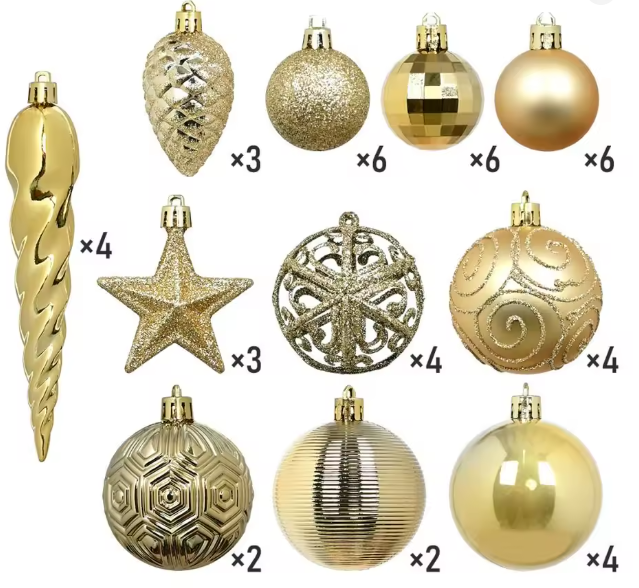 The Winterlight Ornament Set - 44pcs